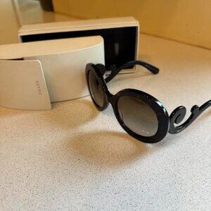 Prada Black Baroque Sunglasses and Case